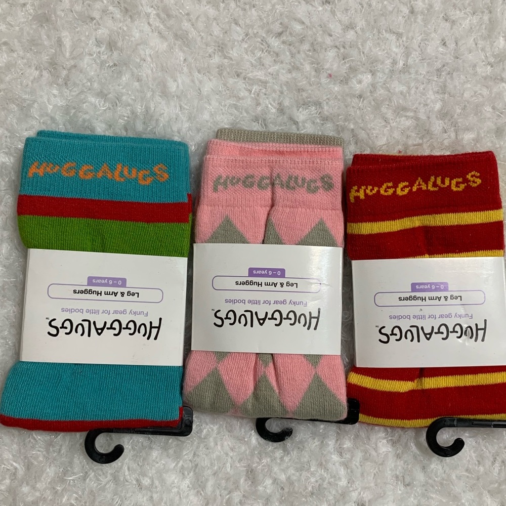 Huggalugs set of 3 arm or legwarmers NWT 💕💕